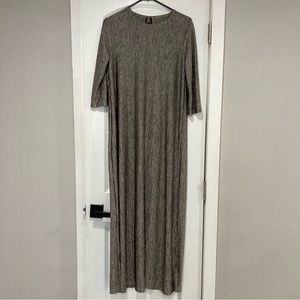 Silver Shimmer Maxi Dress